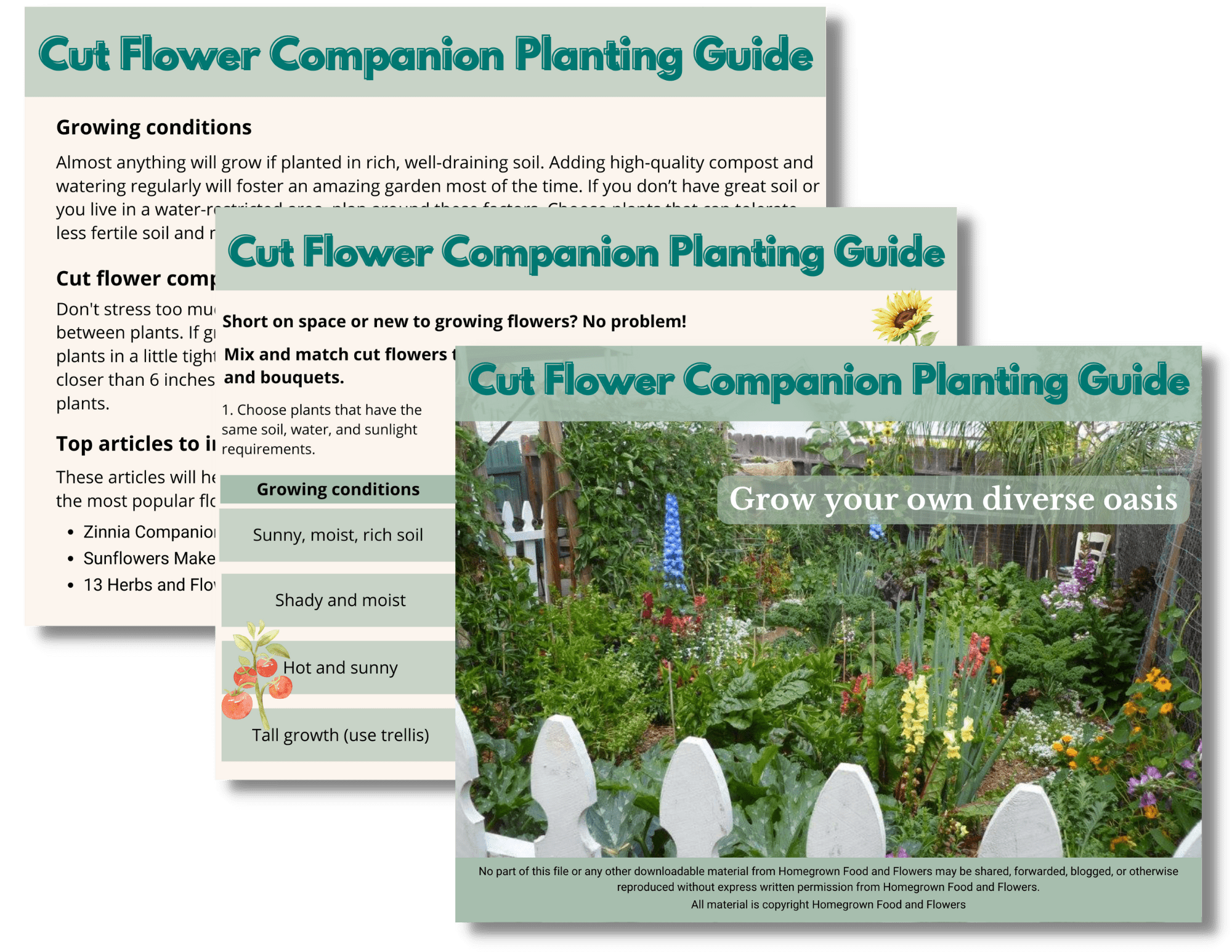 digital mock up of 3 PDF pages